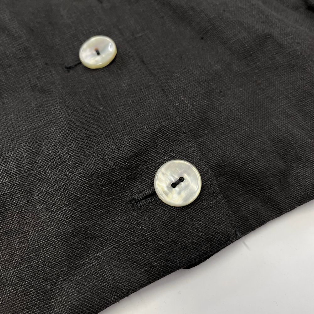 International Scene Vintage Womens Black‎ Pearl Button Collared Jacket 487 - Picture 8 of 9
